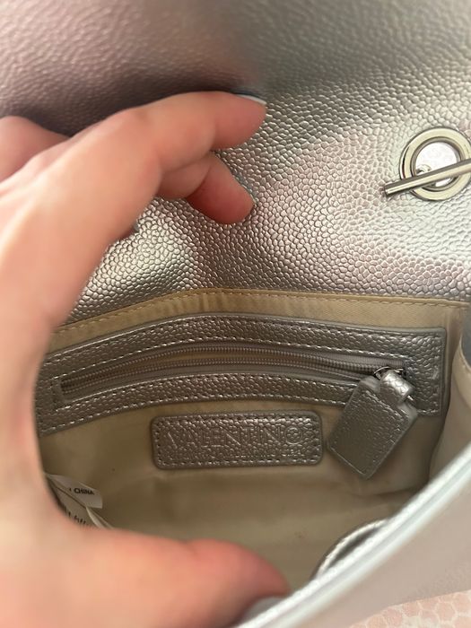 Малка сребърна чанта Valentino ‘Divina’