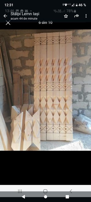 Stalpi din lemn de brad