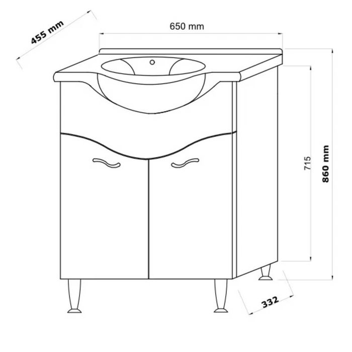 Mască/dulap baie + lavoar Iași