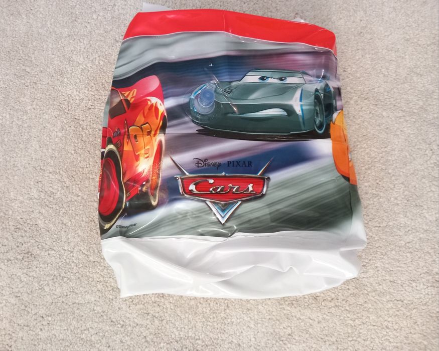 INTEX Бебешки басейн с надуваемо дъно Disney Cars, 85×85×23 см