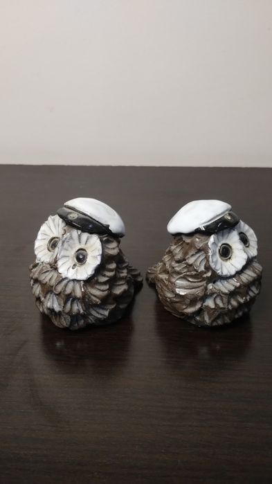 Изключително сладки фигурки на бухалчета. Арт керамика.