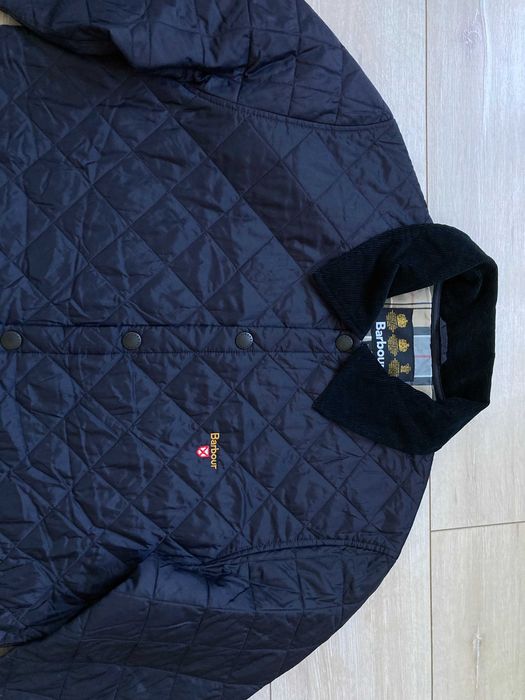 Barbour Tartan Liddesdale quilted jacket мъжко синьо яке размер м