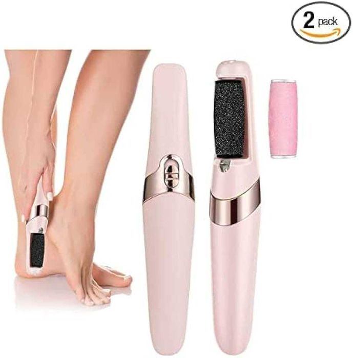 Електрическа пила - уред за пети, педикюр с 2 приставки за гладка кожа