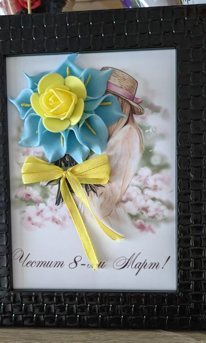 Вечни букети в рамка