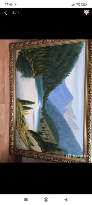Картины, живопись, 1966года, природа Алматы