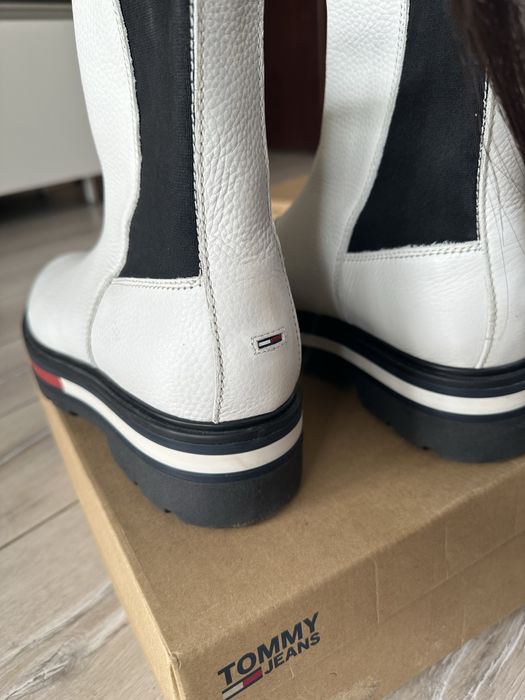 Високи кожени боти tommy hilfiger