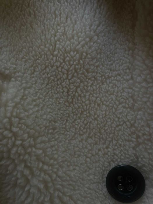 Теплая эко шубу. Натуральная шерсть.