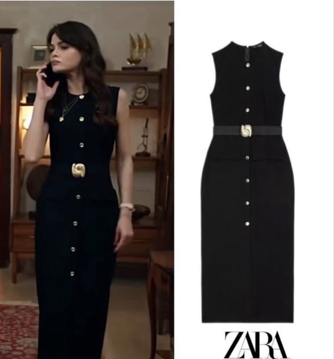 Черна рокля Zara Л размер