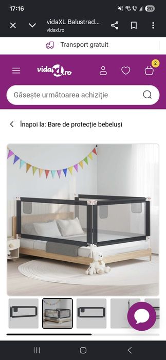 Protectie pat copii