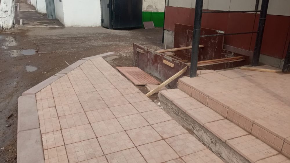 Укладка брусчатки!