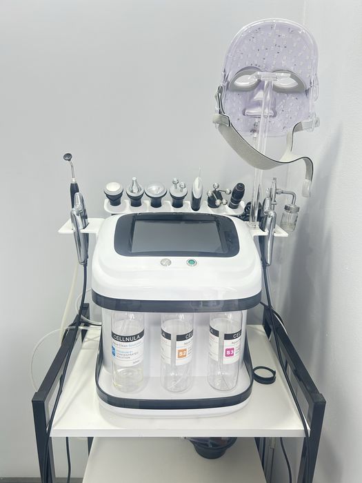 Аппарат для чистки лица , микротоки, рф лифтинг, Led маска, аквапилинг