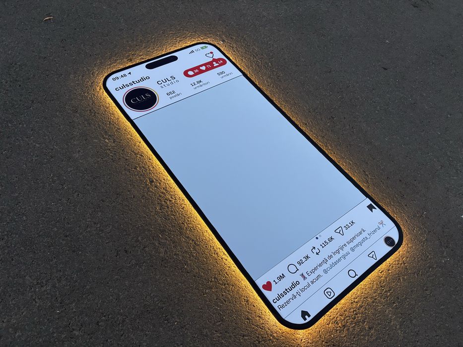 Oglinda Instagram - Facebook - TikTok Led