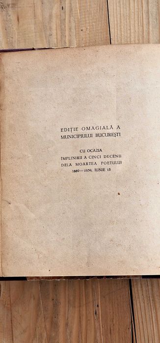 Eminescu Poezii 1936