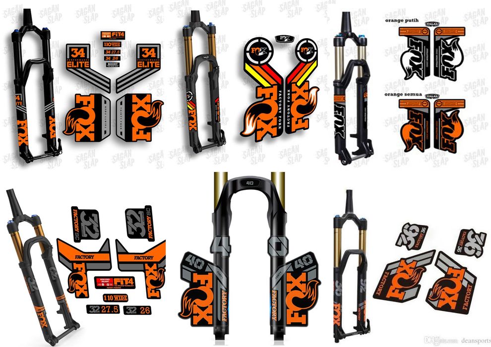 Стикери за вилка,шок,капли,рамка MTB DH Ebike Cube Giant Canyon и др.