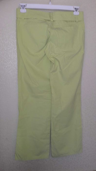 Дамски дънки (зелено, бяло)