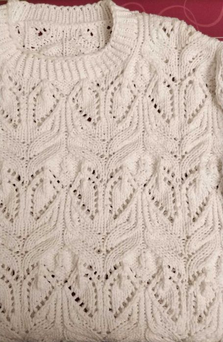 Свитер вязаный, ручной работы, кофта