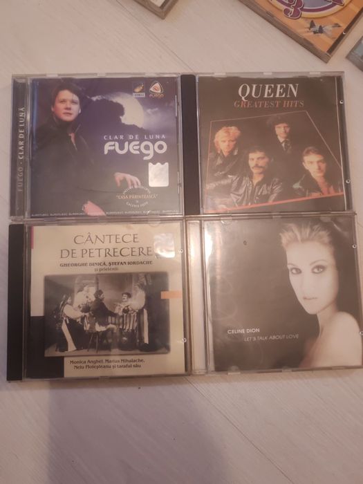 4 cd-uri originale Queen, Celine Dion, Cântece de petrecere, Fuego
Queen, Celine Dion, Cântece de petrecere, Fuego