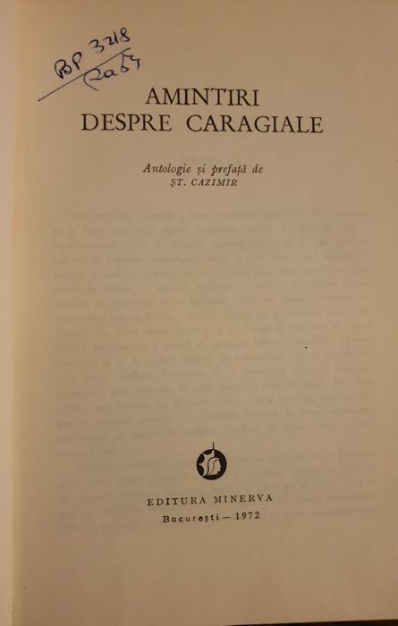 Amintiri despre Caragiale