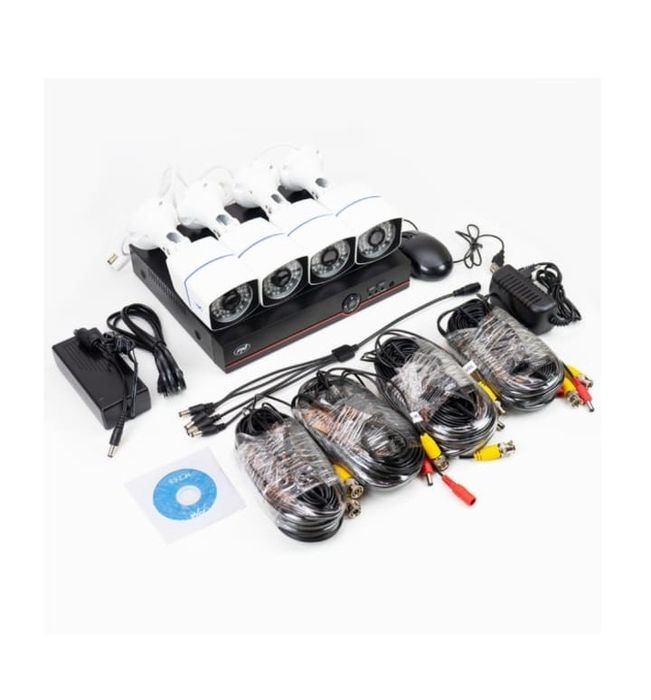 Kit supraveghere smart / inteligent AHD PNI PTZ1500, 4 camere 5MP + DV