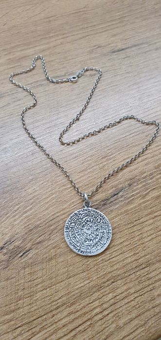 Lanț cu pandantiv argint 925 Discul din Phaistos