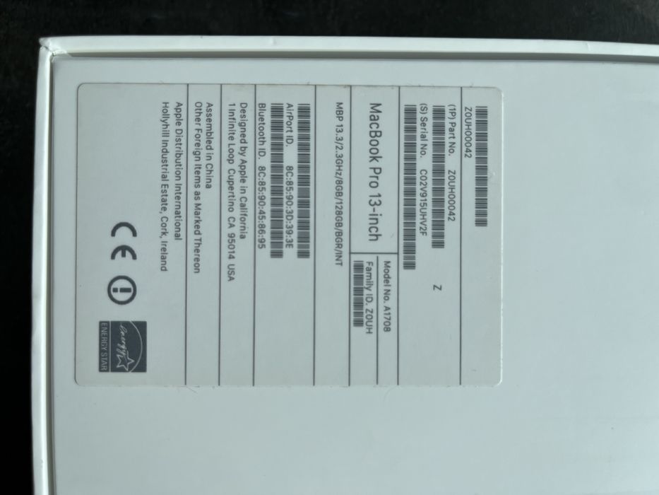 Лаптоп Apple MacBook Pro 13