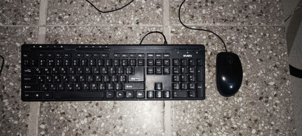 Клавиатура Sven и мышка Logitech