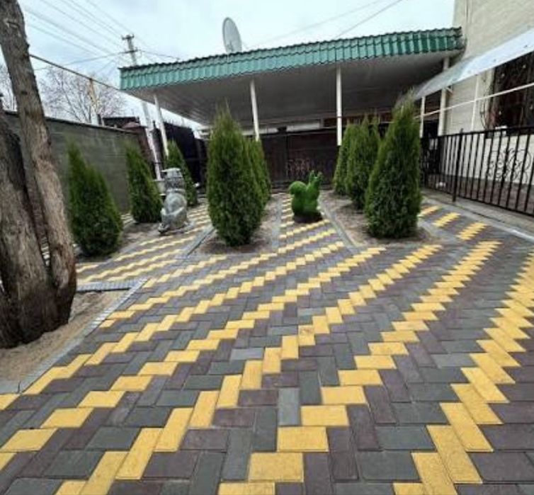 Укладка брусчатки