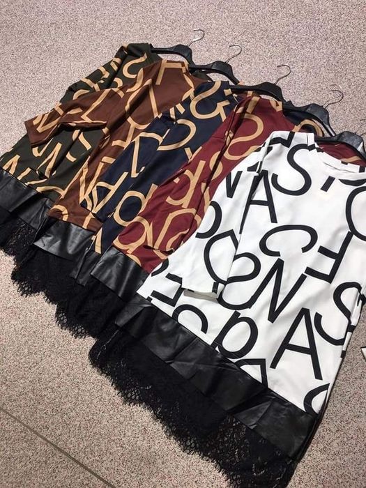 Rochie neagra cu piele ecologica în partea de jos. S, M, L