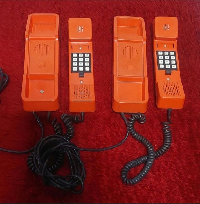 Ретро телефон червен 6 броя