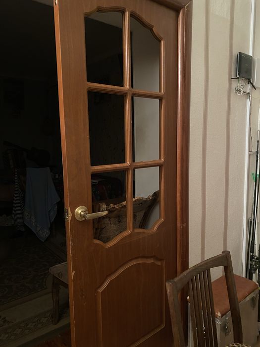 Двойная дверь без стекла