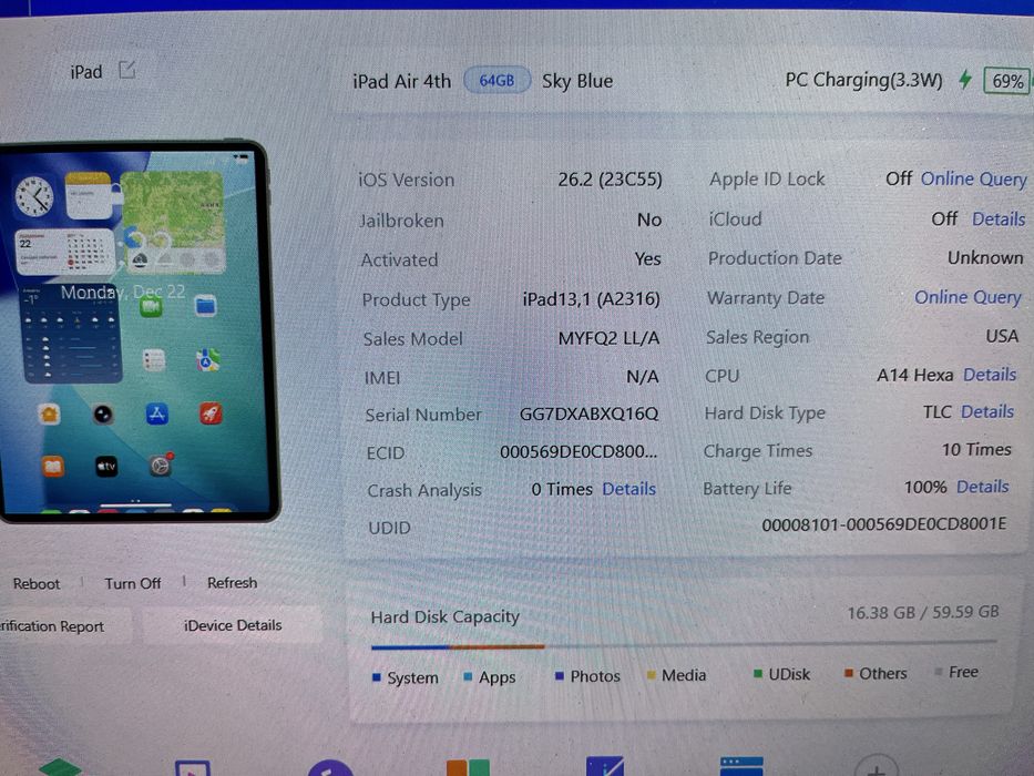 Ipad air4 64bg apple pencil