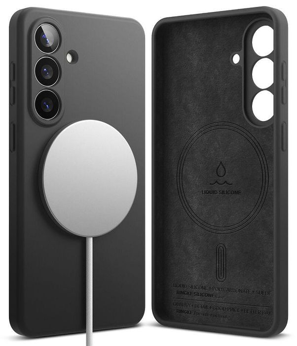Ringke silicone magnetic (magsafe) за samsung galaxy s26 – black