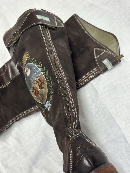 Cizme lungi ecvestre La Martina – Ediție Specială „Royal Hussars / Queen's” – Piele Premium