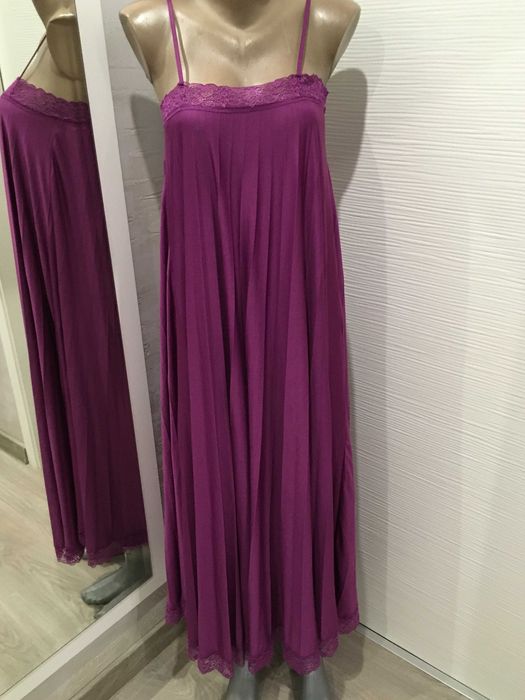 ZARA дълга рокля плисе S