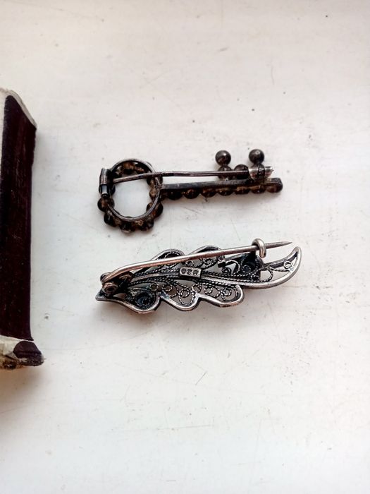 Брошка серебро  925 -875 проба