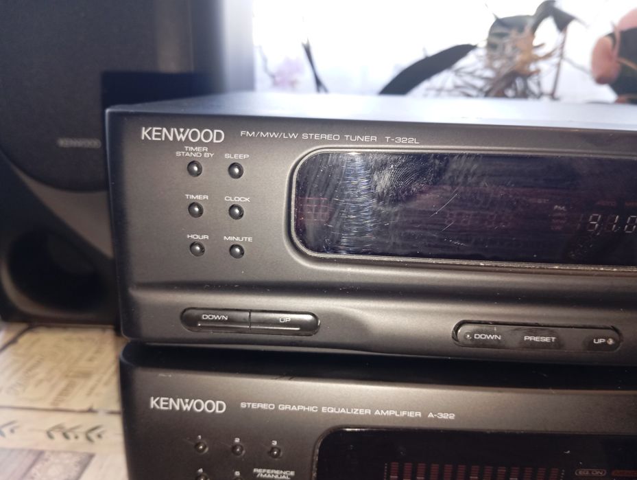 Комплект грамофон Lenco,усилвател тунер и колони Kenwood