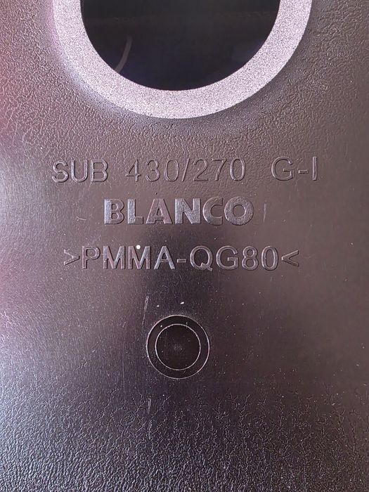 Мивка Бланко - Черна SUBLINE 430/270-U