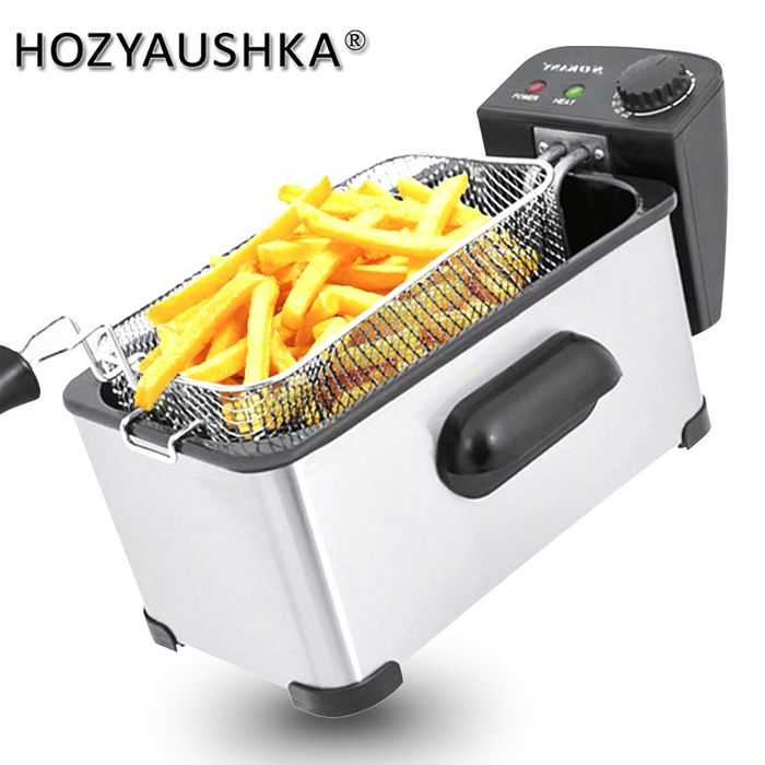 Доставка бесплатная Электрическая фритюрница с корзиной!