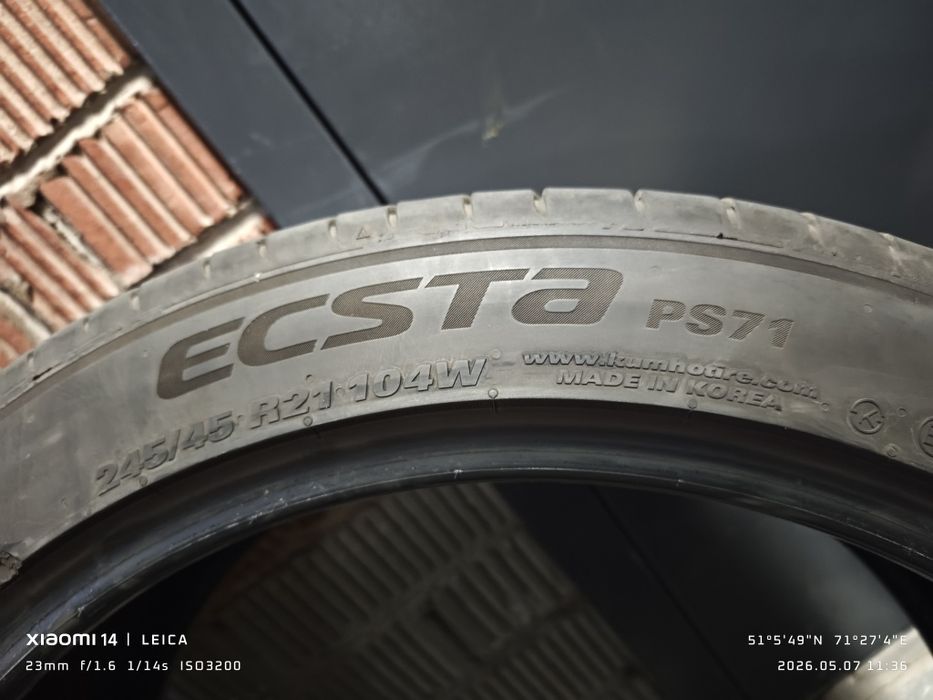 Шины летние kumho 245/45/21