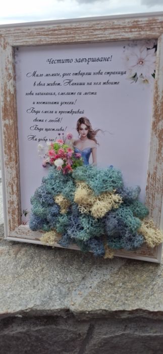 Поздравителни картини със скандинавски мъх