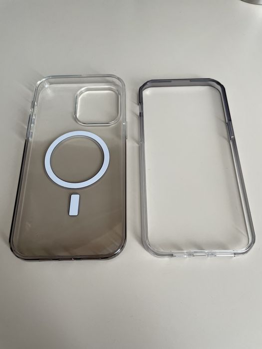 2 в 1 противоударный силиконовый чехол для iPhone 14 Pro Max с MagSafe