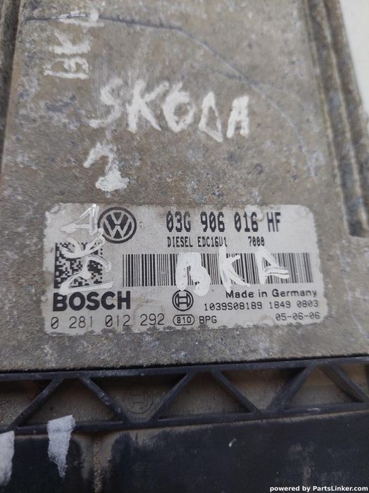 Calculator Ecu Skoda Octavia (1Z3) [ 2004 - 2013 ] Oem 03G906016Hf