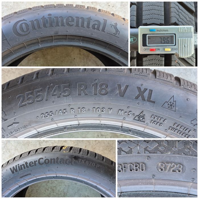O bucată 255/45 R18 M+S iarnă - una Continental