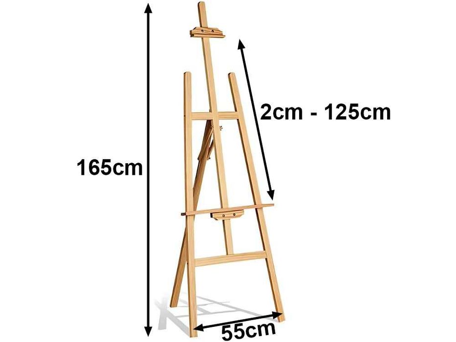 ПРОФЕСИОНАЛЕН нов, дървен статив 165 см. - сгъваем, регулиращ се