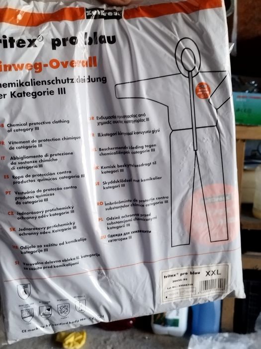 Работен Кожен костюм пясъкоструене, шлем, ръкавици