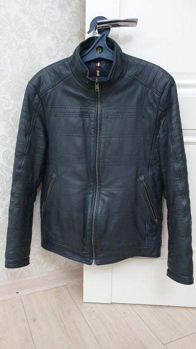 Кожанный куртка осень весна