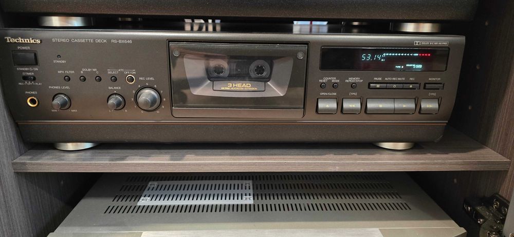 Deck Technics RS-BX646 3 capete, bias reglabil, perfect functional - La cere Pot Trimite Si Video !