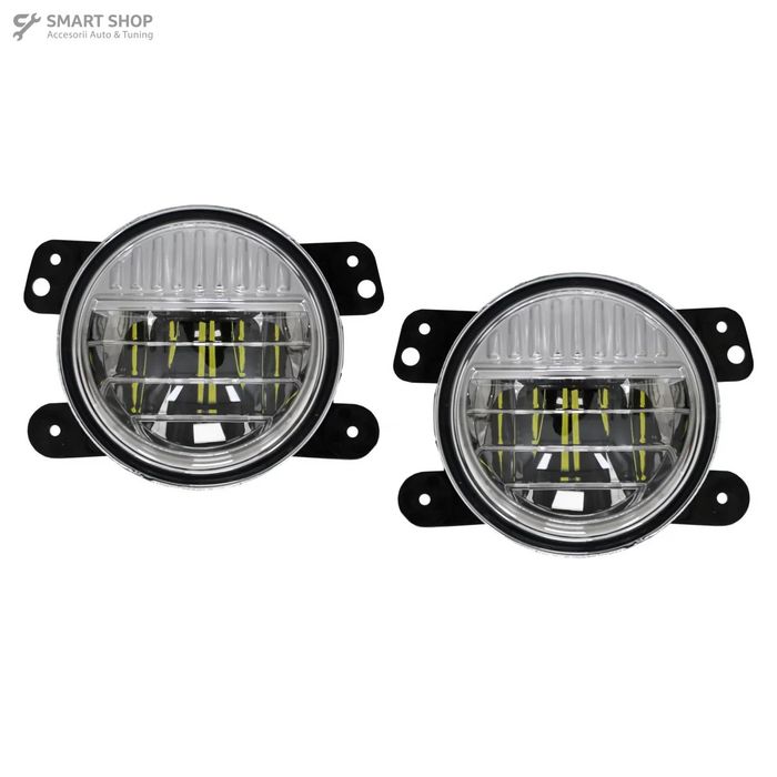 Proiectoare Ceata Full LED Dublu Proiector Jeep Wrangler JK TJ JL (199