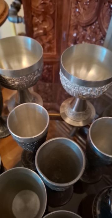 Colectie recipiente din zinc marcate
