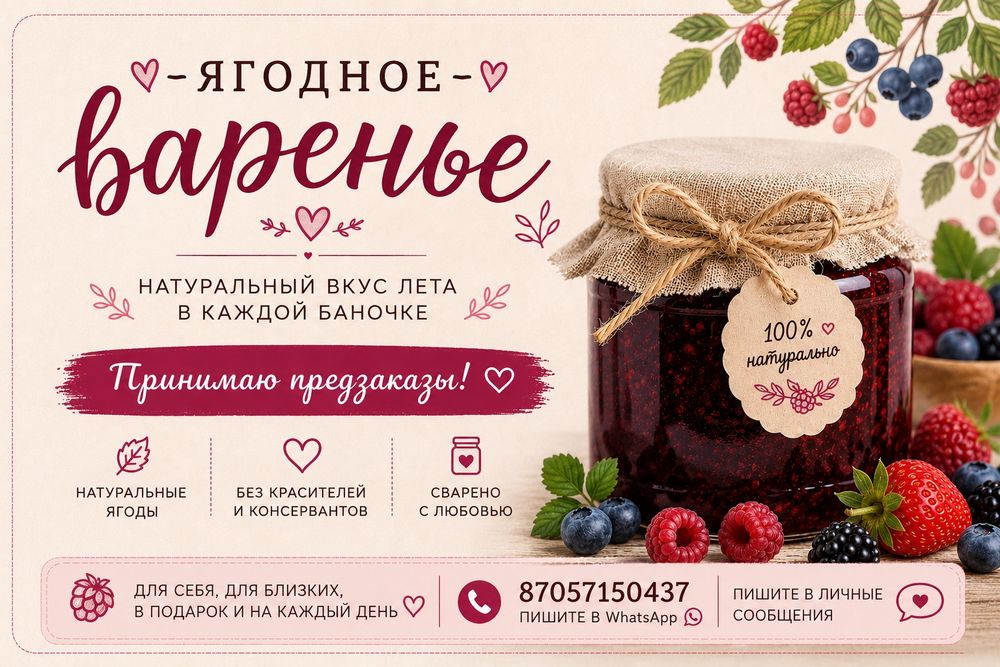 Продам ягодное варенье